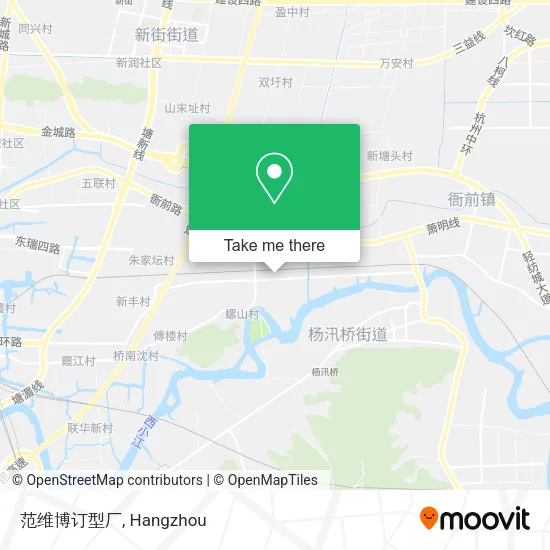 范维博订型厂 map