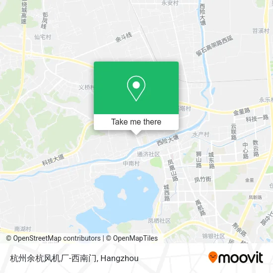 杭州余杭风机厂-西南门 map