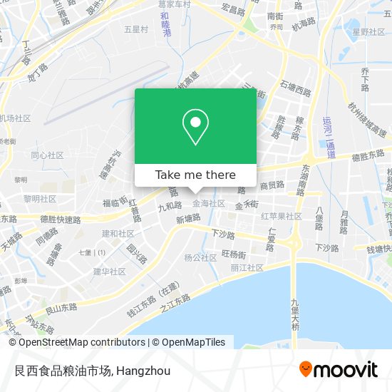 艮西食品粮油市场 map