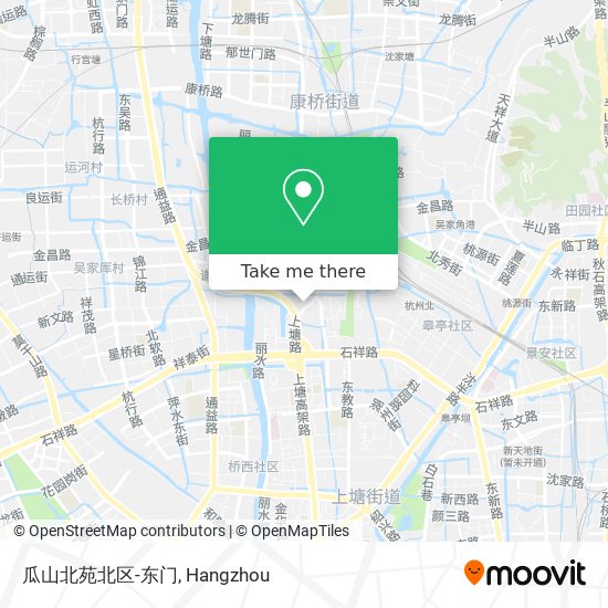 瓜山北苑北区-东门 map