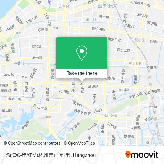 渤海银行ATM(杭州萧山支行) map