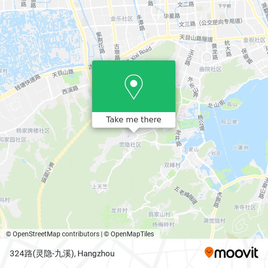 324路(灵隐-九溪) map