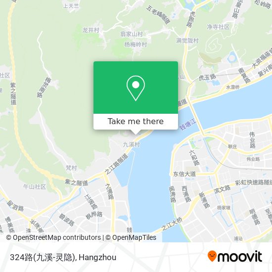 324路(九溪-灵隐) map