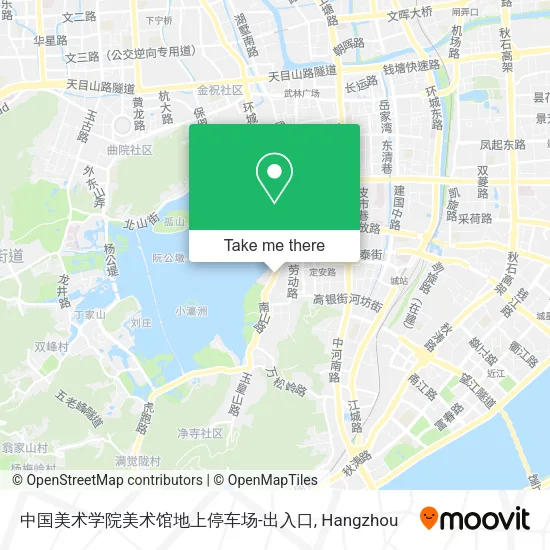 中国美术学院美术馆地上停车场-出入口 map
