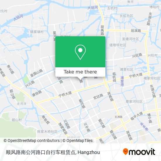 顺风路南公河路口自行车租赁点 map