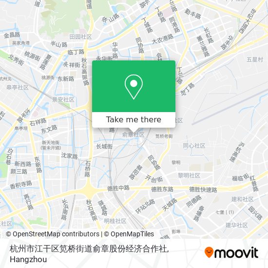 杭州市江干区笕桥街道俞章股份经济合作社 map