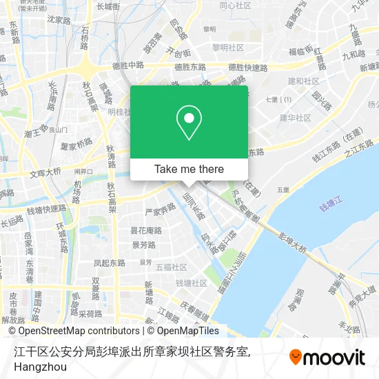 江干区公安分局彭埠派出所章家坝社区警务室 map