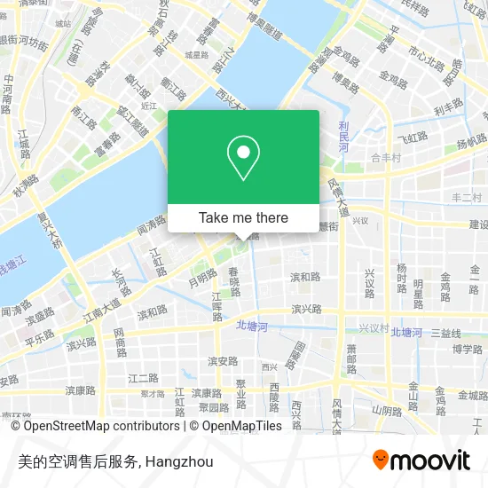 美的空调售后服务 map