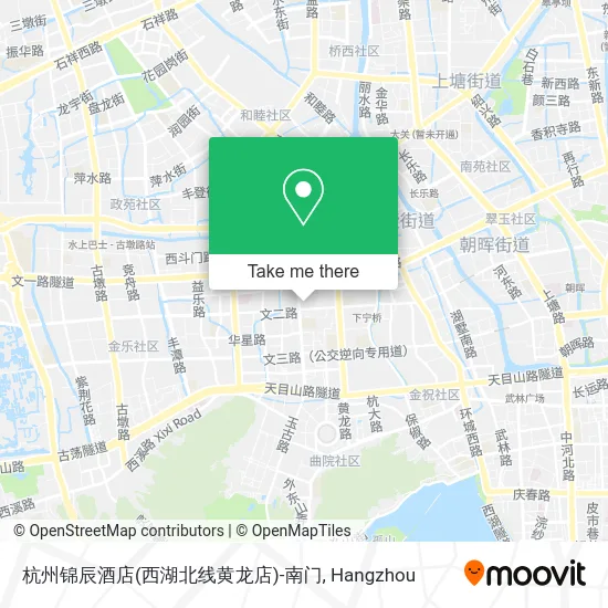 杭州锦辰酒店(西湖北线黄龙店)-南门 map