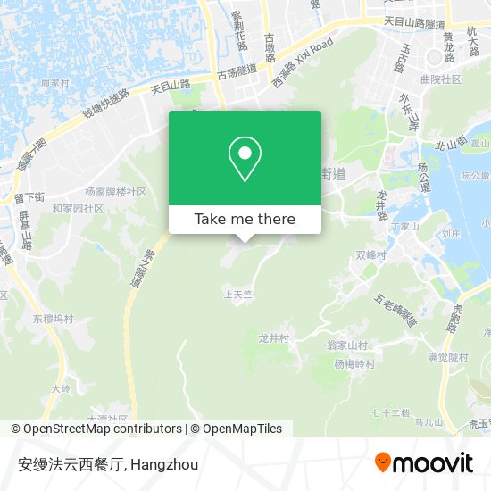 安缦法云西餐厅 map