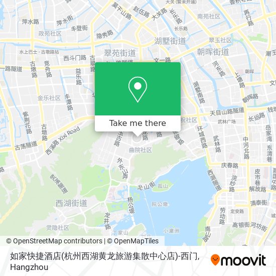 如家快捷酒店(杭州西湖黄龙旅游集散中心店)-西门 map