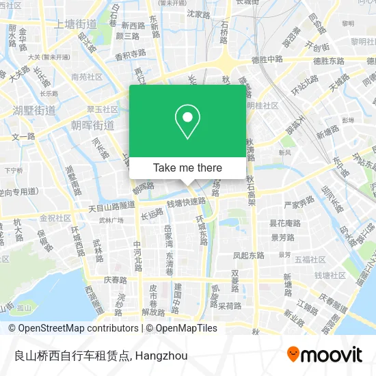 良山桥西自行车租赁点 map