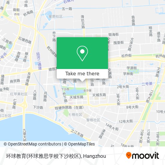 环球教育(环球雅思学校下沙校区) map