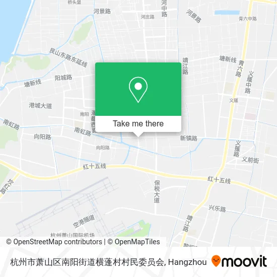 杭州市萧山区南阳街道横蓬村村民委员会 map