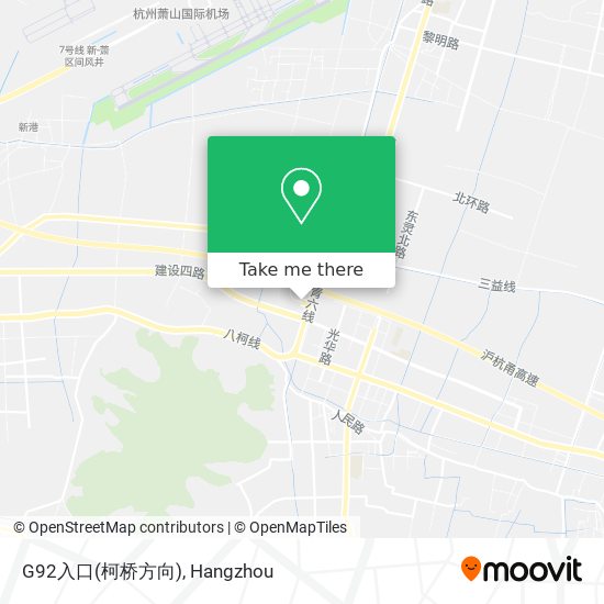 G92入口(柯桥方向) map
