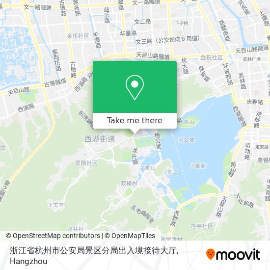 浙江省杭州市公安局景区分局出入境接待大厅 map