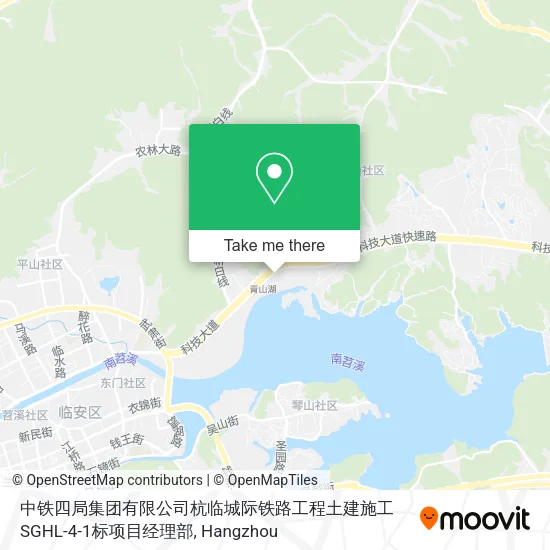 中铁四局集团有限公司杭临城际铁路工程土建施工SGHL-4-1标项目经理部 map