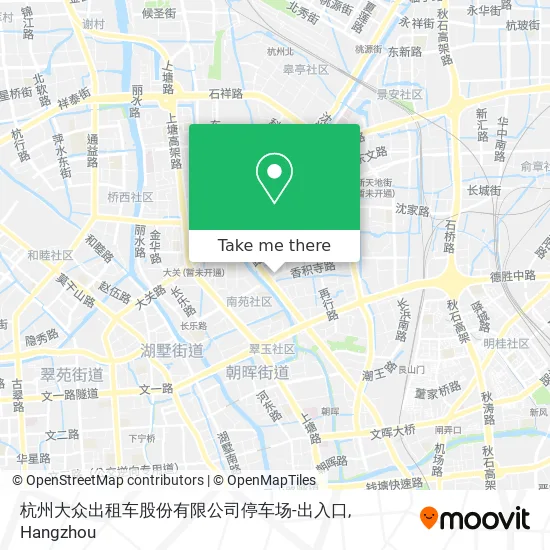 杭州大众出租车股份有限公司停车场-出入口 map