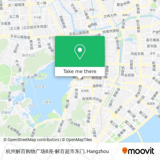 杭州解百购物广场B座-解百超市东门 map