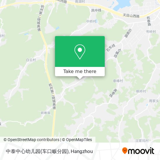中泰中心幼儿园(车口畈分园) map