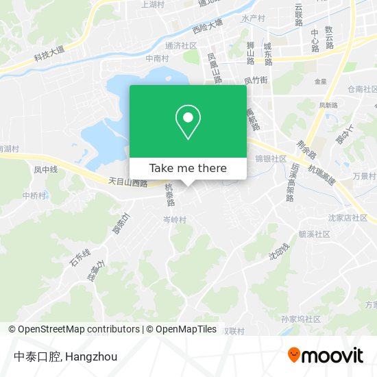 中泰口腔 map