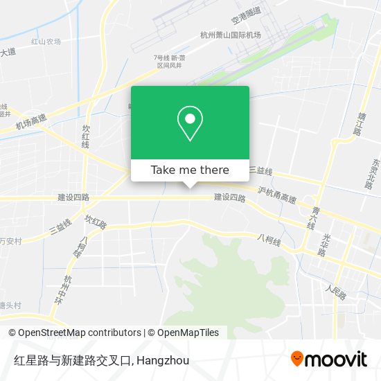 红星路与新建路交叉口 map