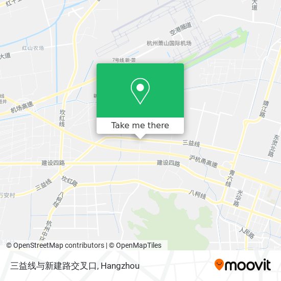 三益线与新建路交叉口 map