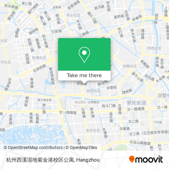 杭州西溪湿地紫金港校区公寓 map