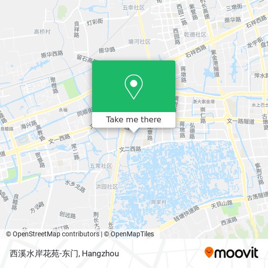 西溪水岸花苑-东门 map
