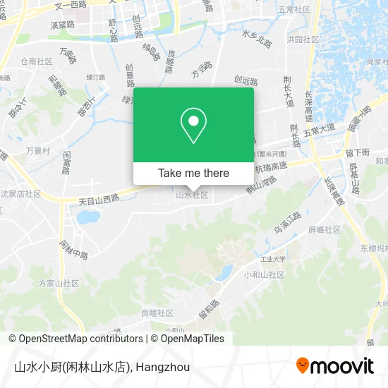 山水小厨(闲林山水店) map
