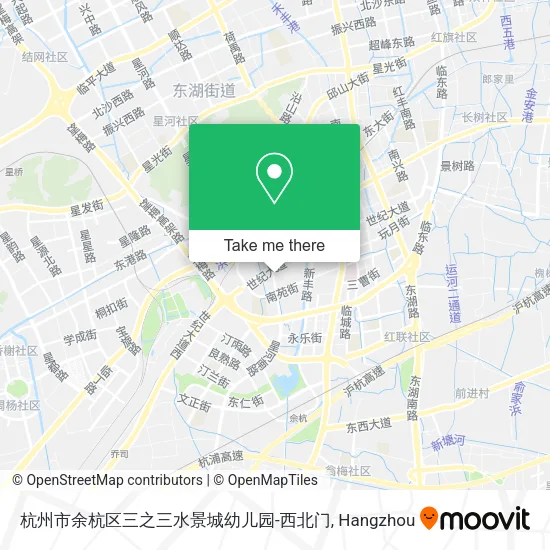 杭州市余杭区三之三水景城幼儿园-西北门 map