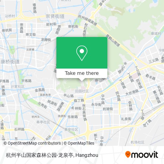 杭州半山国家森林公园-龙泉亭 map