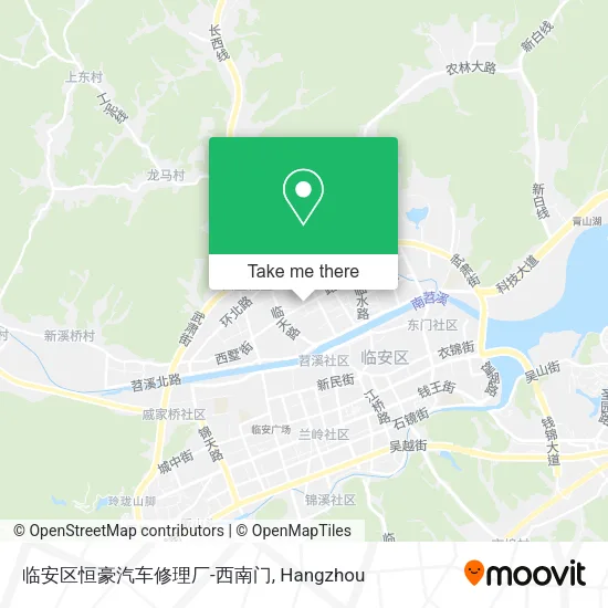临安区恒豪汽车修理厂-西南门 map