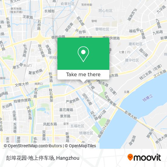 彭埠花园-地上停车场 map