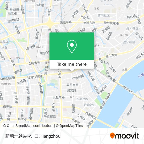 新塘地铁站-A1口 map