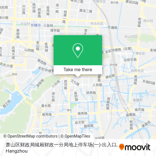 萧山区财政局城厢财政一分局地上停车场(一)-出入口 map