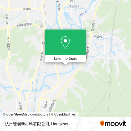 杭州臻斓新材料有限公司 map