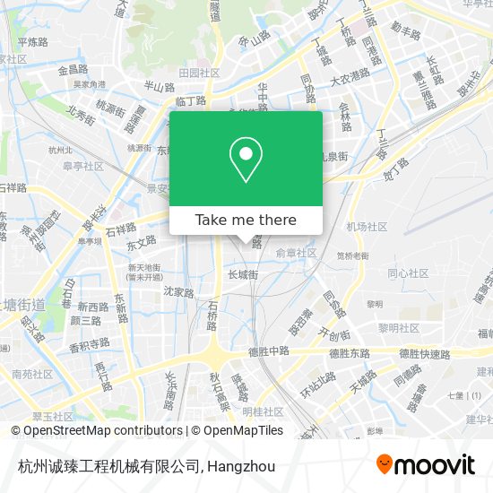 杭州诚臻工程机械有限公司 map
