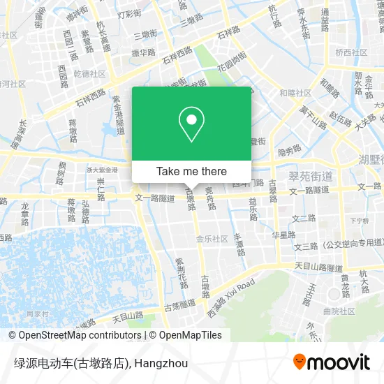 绿源电动车(古墩路店) map