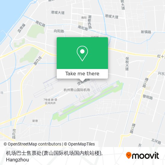 机场巴士售票处(萧山国际机场国内航站楼) map
