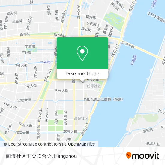 闻潮社区工会联合会 map