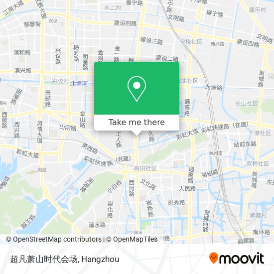 超凡萧山时代会场 map