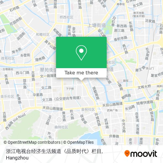 浙江电视台经济生活频道《品质时代》栏目 map