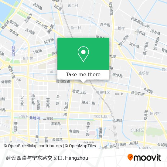 建设四路与宁东路交叉口 map