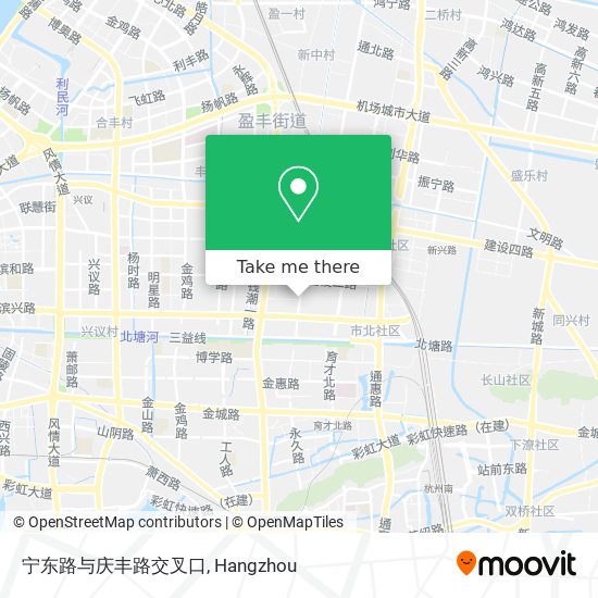 宁东路与庆丰路交叉口 map
