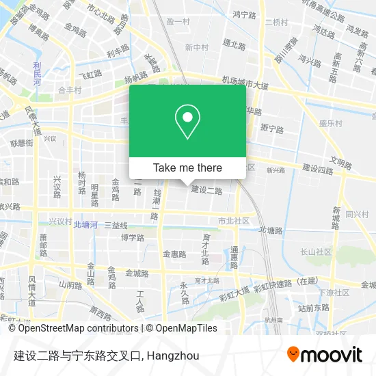 建设二路与宁东路交叉口 map