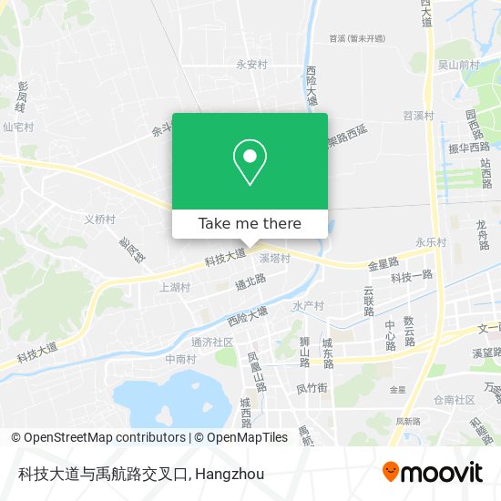 科技大道与禹航路交叉口 map