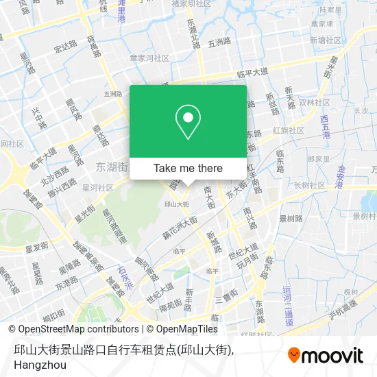 邱山大街景山路口自行车租赁点 map