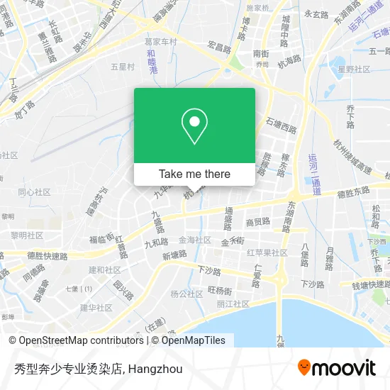 秀型奔少专业烫染店 map