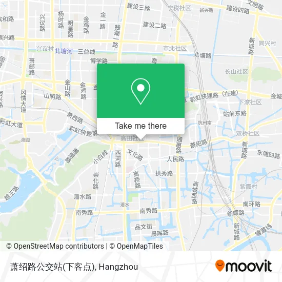 萧绍路公交站(下客点) map